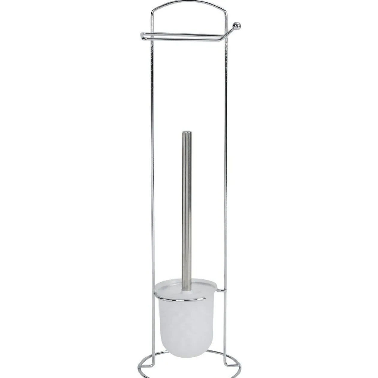 Serviteur papier WC avec brosse intégrée