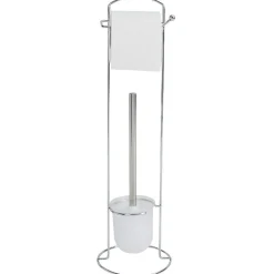 Serviteur papier WC avec brosse intégrée