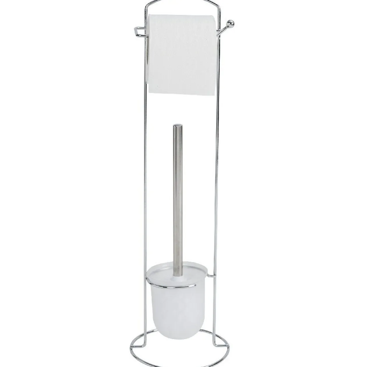 Serviteur papier WC avec brosse intégrée