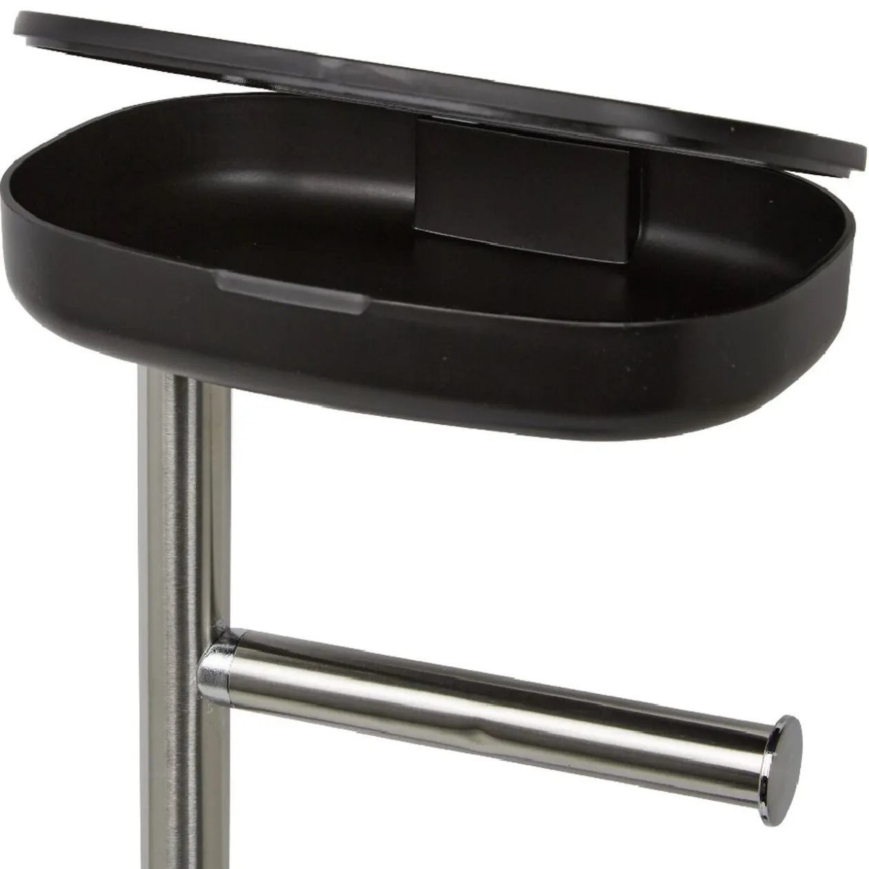 Serviteur WC 3 en 1 avec brosse dérouleur et support compartimenté