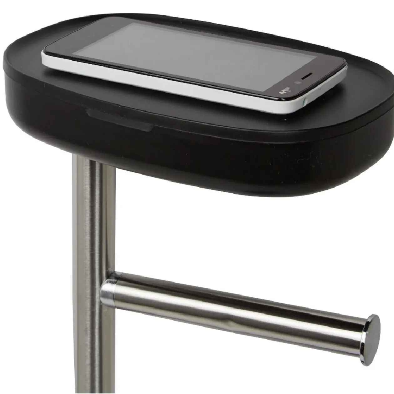 Serviteur WC 3 en 1 avec brosse dérouleur et support compartimenté