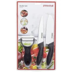 Set 2 couteaux et éplucheur lame céramique