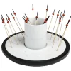 Set apéritif tournant noir et blanc 24pcs