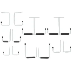 Set crochets bricolage blancs x12