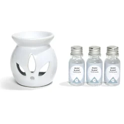 Set de brûleur et 3 huiles essentielles - 4 parfums