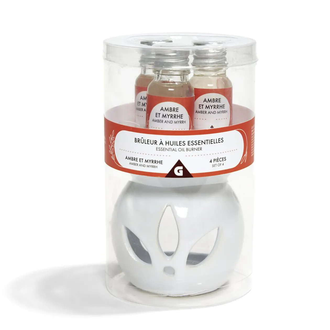 Set de brûleur et 3 huiles essentielles - 4 parfums