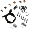 Set de coiffure élastiques et pinces