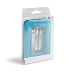 Set manucure 5 pièces avec trousse iridescente - 4 modèles