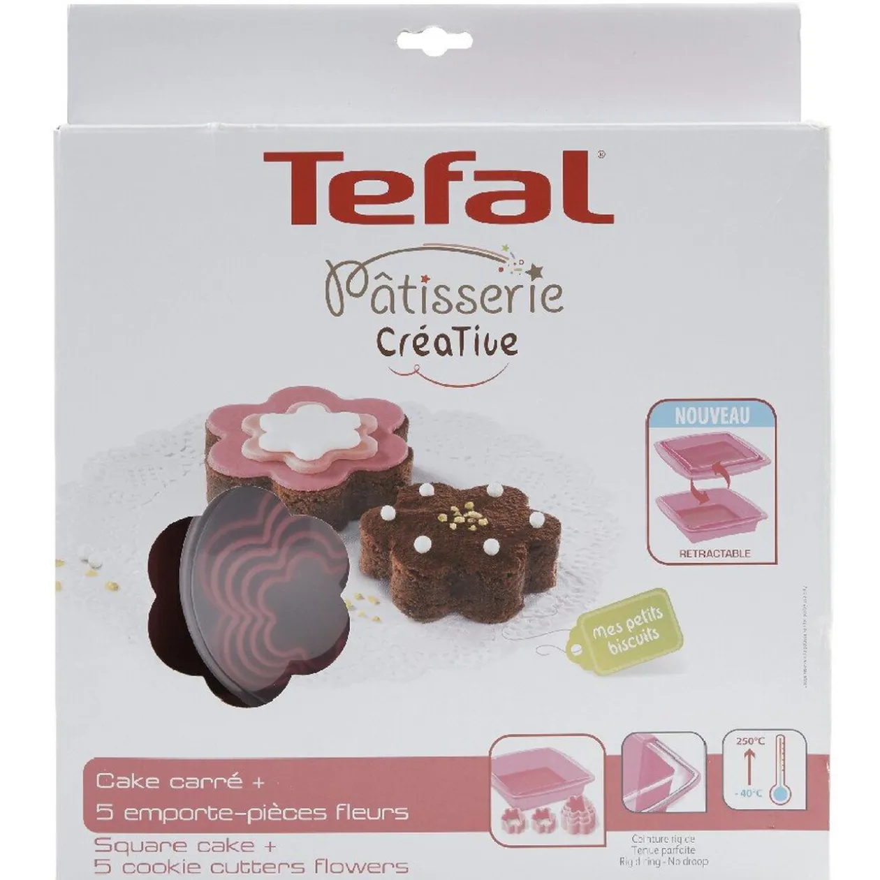 Set patisserie créative Téfal moule silicone emporte pièces