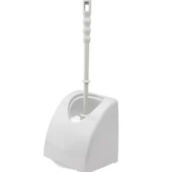 Set plastique pour toilettes abattant dérouleur papier brosse WC