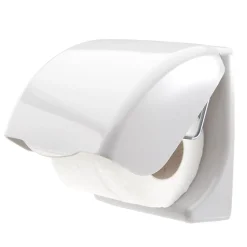 Set plastique pour toilettes abattant dérouleur papier brosse WC