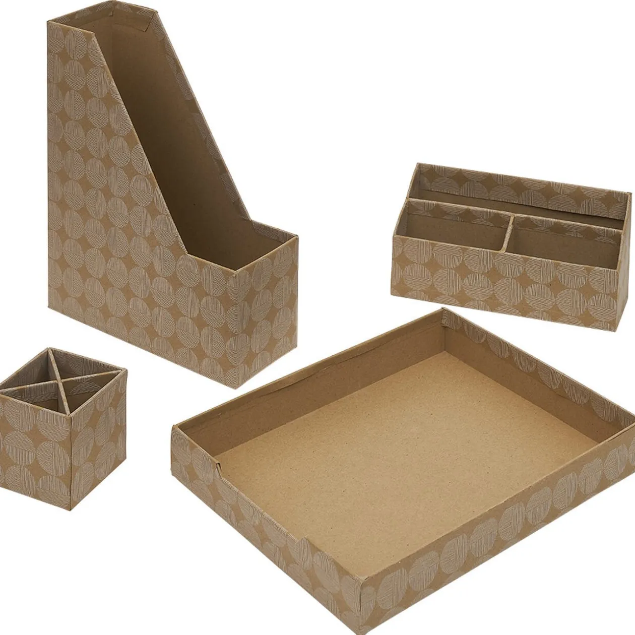 Set rangement de bureau en carton