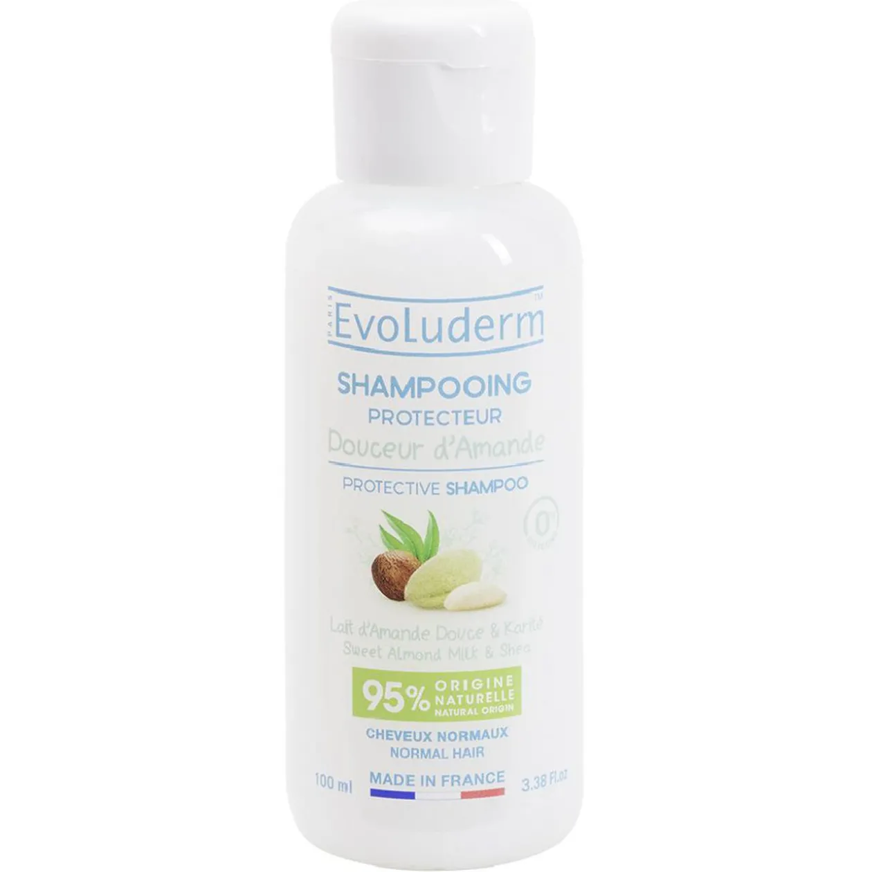 Shampoing protecteur Evoluderm Lait d'amande douce et Karité 100ml