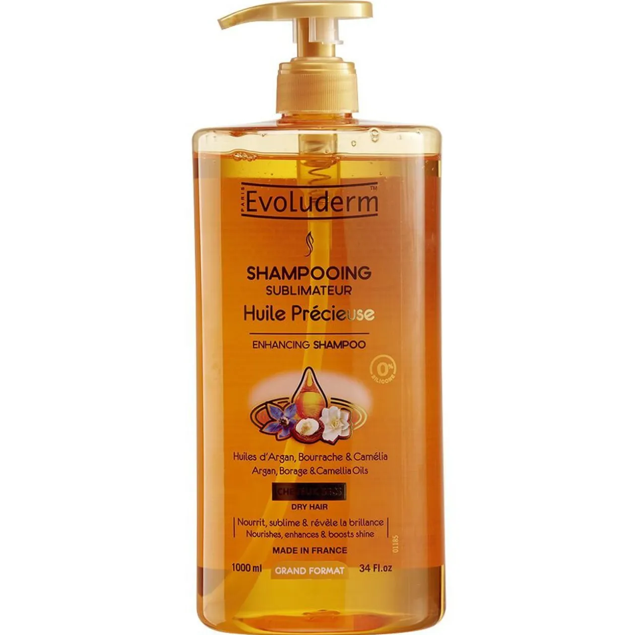 Shampooing huile précieuse Evoluderm 1L