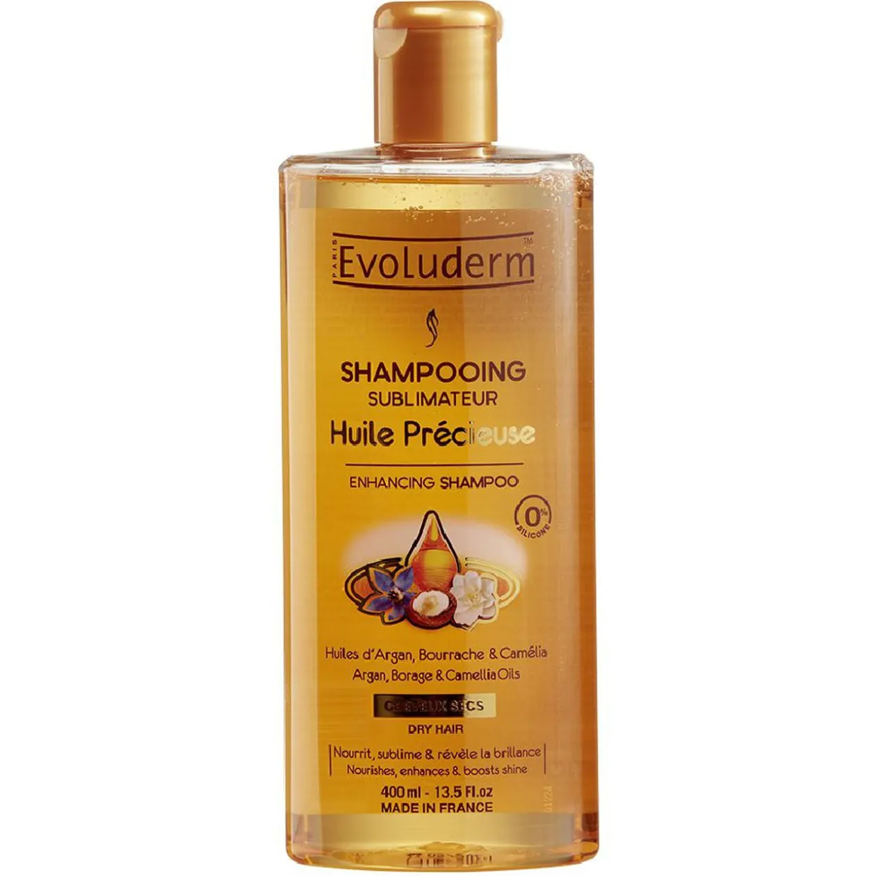 Shampooing huile précieuse Evoluderm 400 ml