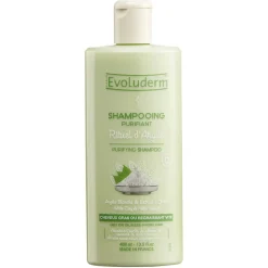 Shampooing purifiant Evoluderm argile blanche ortie 400 ml