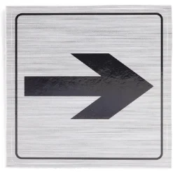 Signalétique adhésive "flèche directionnelle" - 8x8 cm