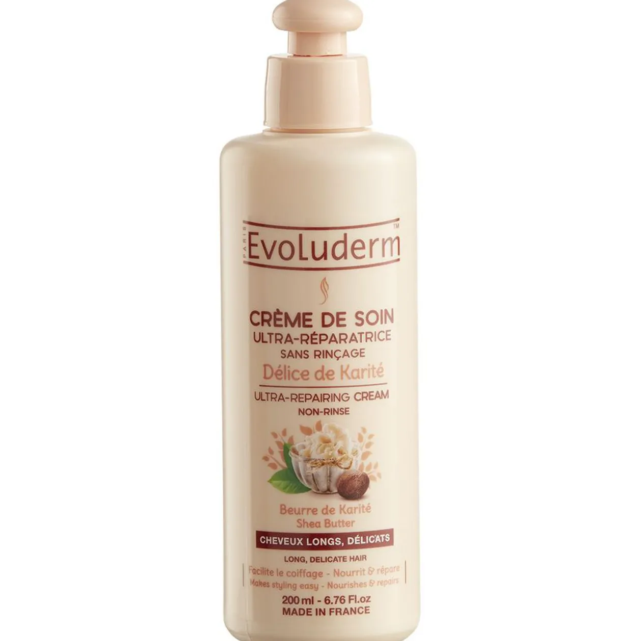 Soin capillaire Evoluderm délice de karité 200 ml
