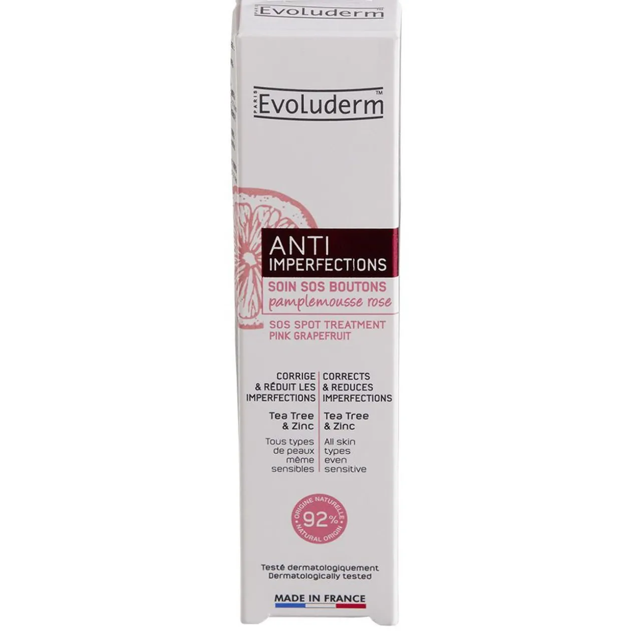 Soin Evoluderm sos boutons anti imperfections 15 ml