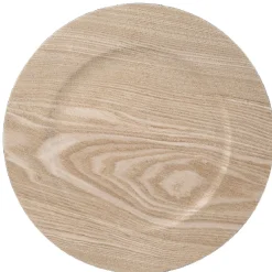 Sous assiette style bois forme ronde