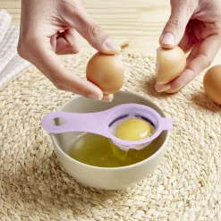 Séparateur blanc d'oeuf plastique bleu ou rose