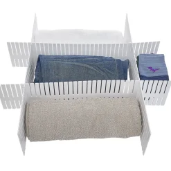 Séparateur de tiroir plastique blanc modulable