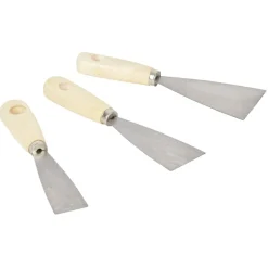 Spatule inox x3 largeur 30, 50 et 80 mm