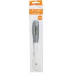 Spatule thermomètre plastique et inox