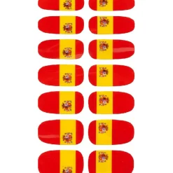 Sticker ongles supporter Espagne x14