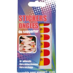 Sticker ongles supporter Espagne x14