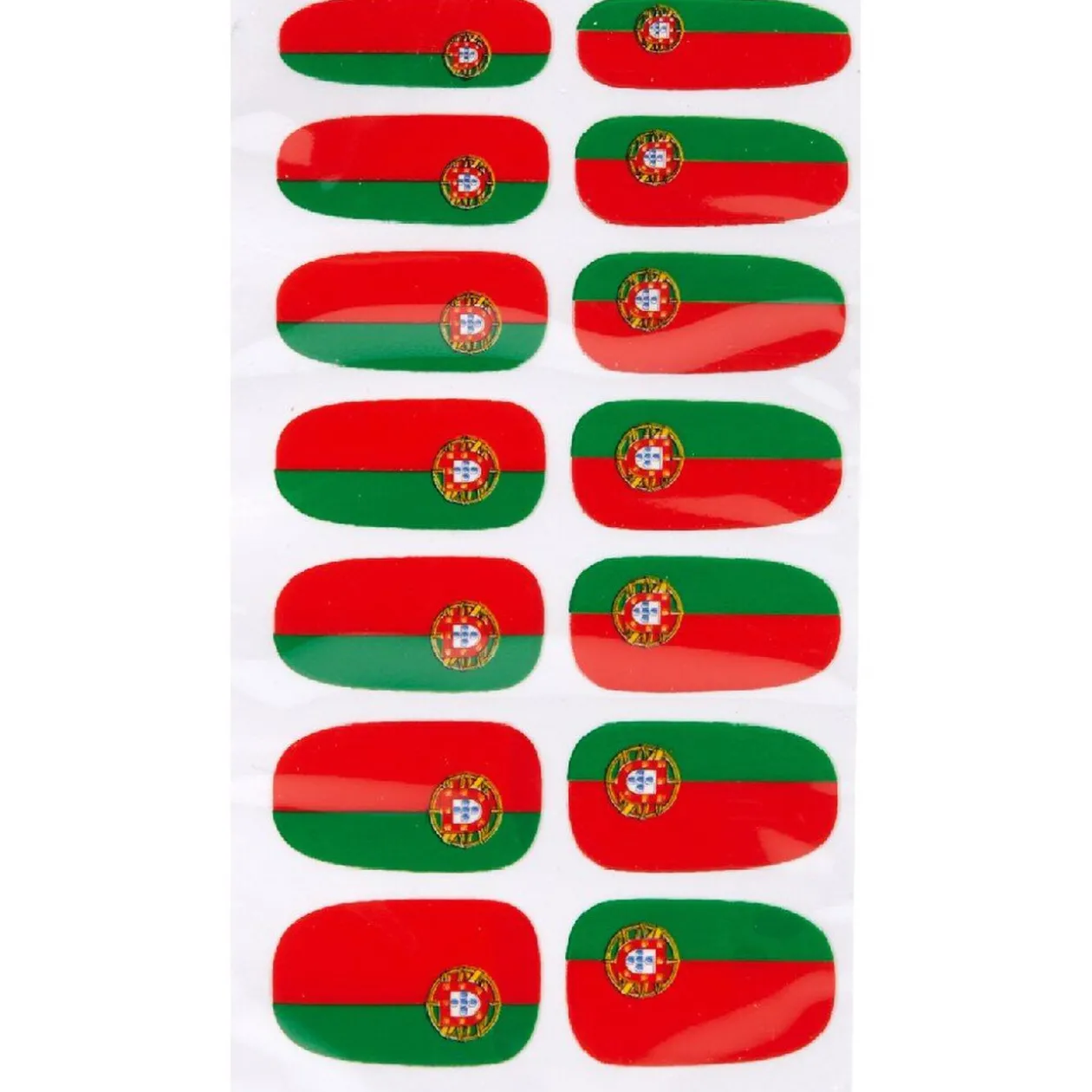 Sticker ongles supporter Portugal x14
