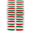 Sticker ongles tricolore supporter Italie x14