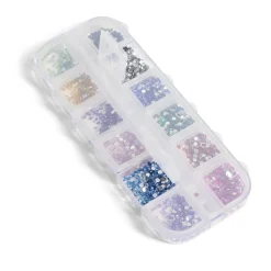 Strass pour ongles boîte 12 compartiments