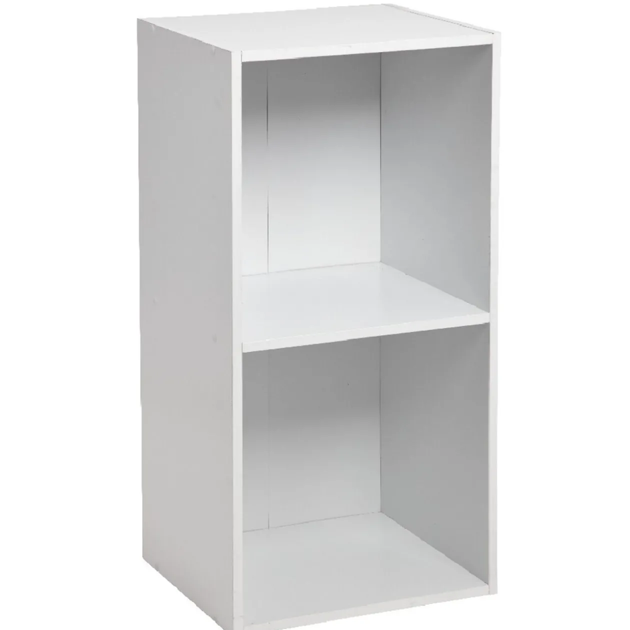 Structure Box Cube 2 cases 35,2x30x69,2cm bois blanc