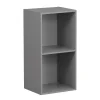 Structure Box Cube 2 cases 35x30x70cm bois gris