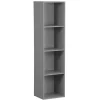 Structure Box Cube 4 cases 35x30x137cm bois gris