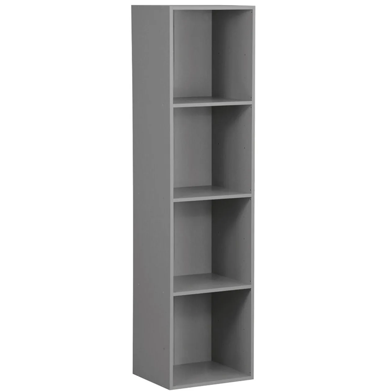 Structure Box Cube 4 cases 35x30x137cm bois gris