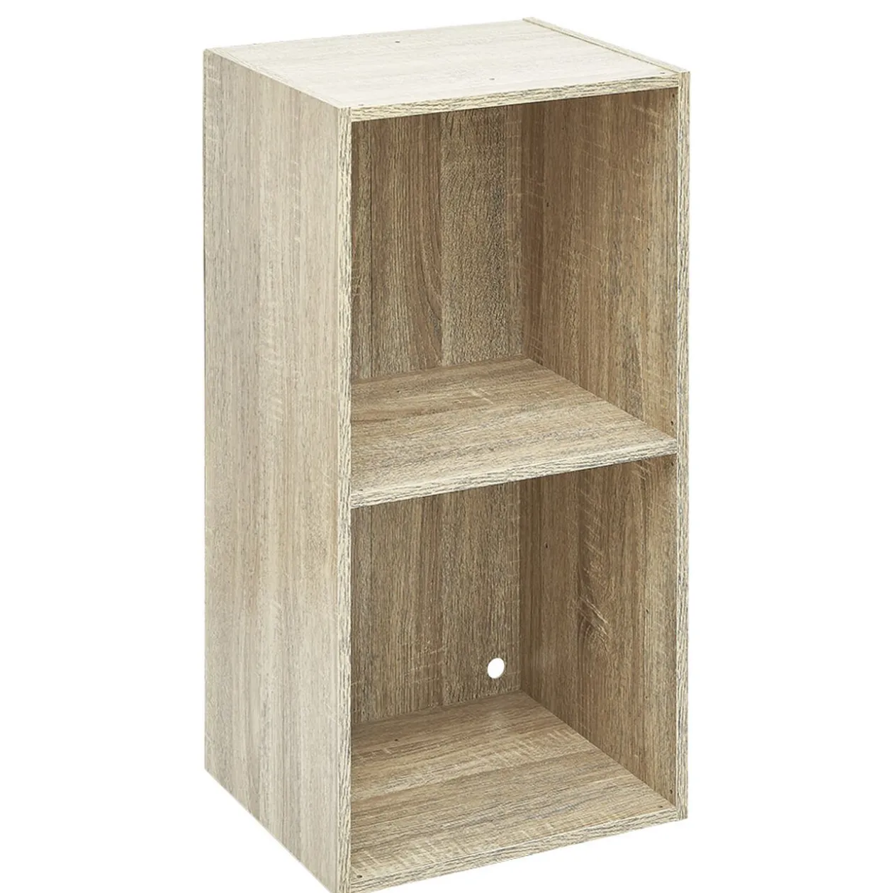 Structure Box Cube 2 cases 35x30x70cm bois naturel