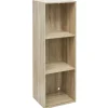 Structure Box Cube 3 cases 35x30x105cm bois marron