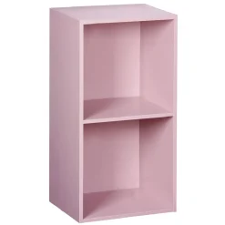 Structure Box Cube 2 cases 35,2x30x69,2cm bois rose