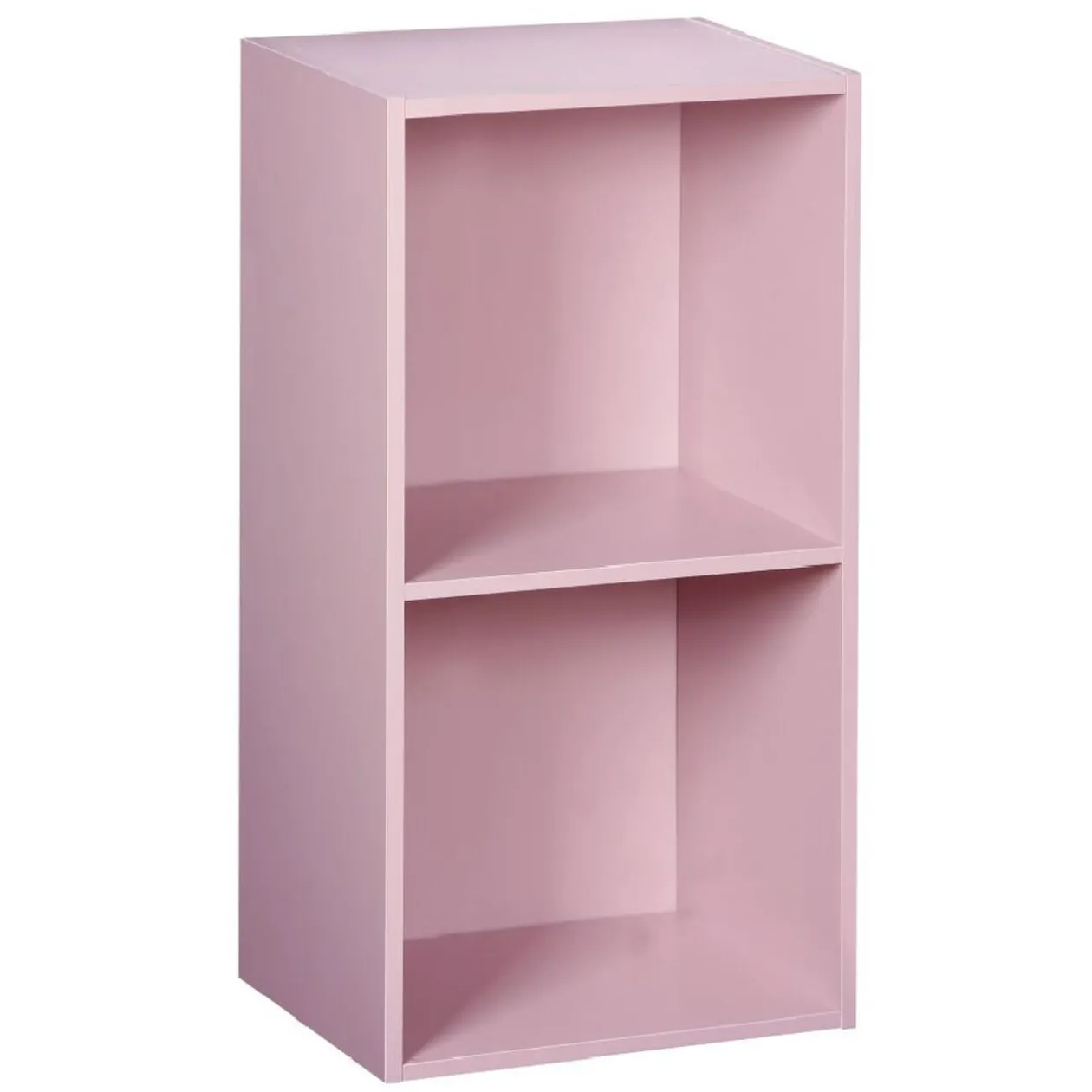 Structure Box Cube 2 cases 35,2x30x69,2cm bois rose