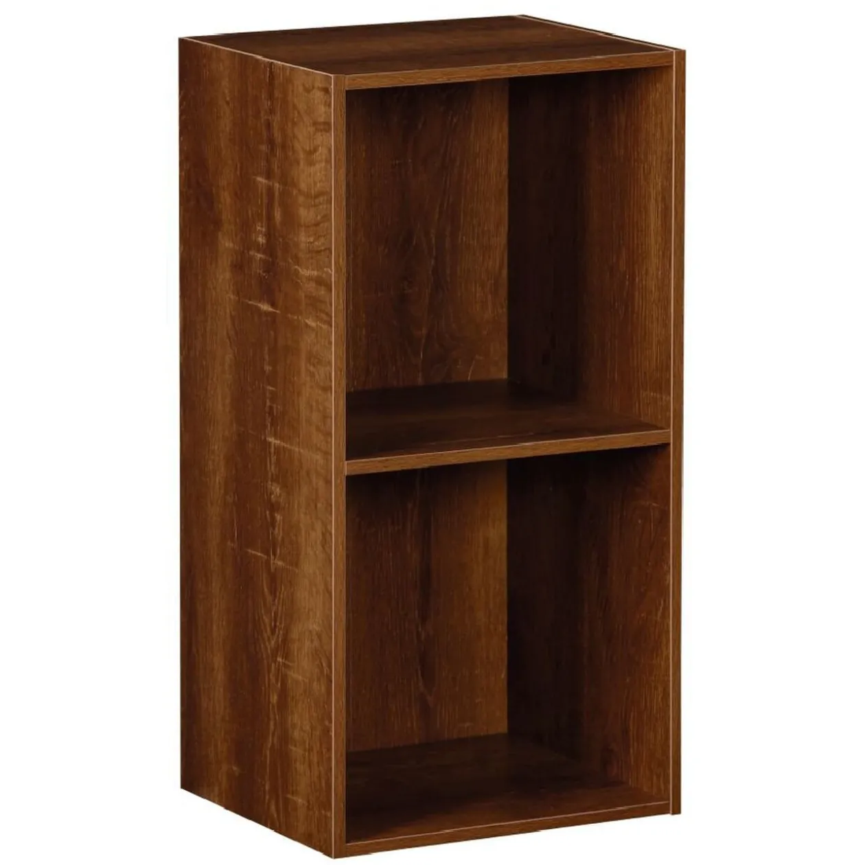 Structure Box Cube 2 cases 35,2x30x69,2cm bois marron