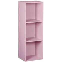 Structure Box Cube 3 cases 35,2x30x103,2cm bois rose