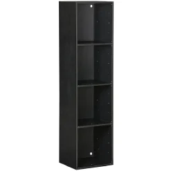 Structure Box Cube 4 cases 35,2x30x137,2cm bois noir