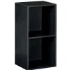 Structure Box Cube 2 cases 35,2x30x69,2cm bois noir
