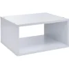 Structure Box Cube demi cube 35x30x17cm métal blanc