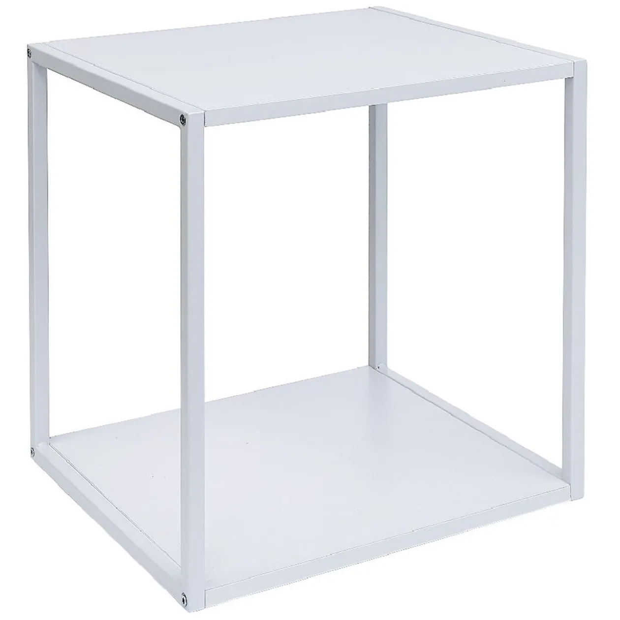Structure Box Cube 35x30x35cm métal blanc