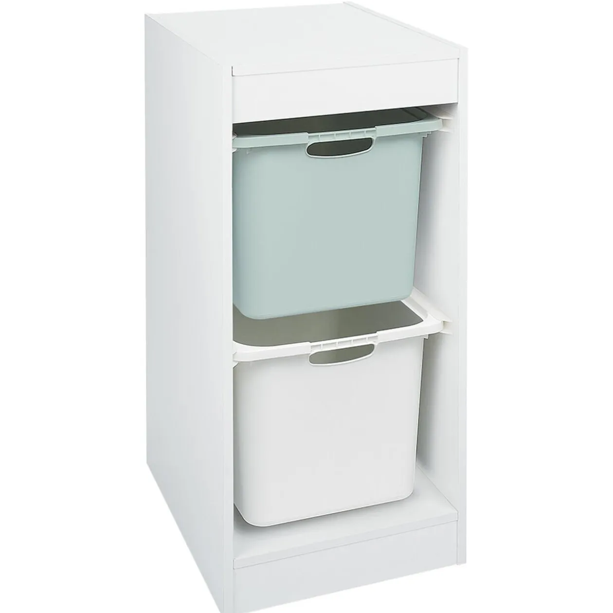 Structure pour 2 bacs de rangement coulissants 44x32,9xH68,3cm