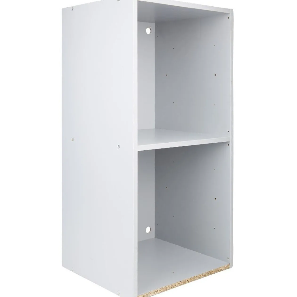 Structure étagère 2 cases bois gris