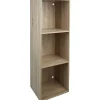 Structure étagère 3 cases bois clair